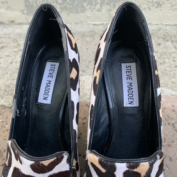 STEVE MADDEN CHEETAH PRINT WEDGES - Picture 2 of 4